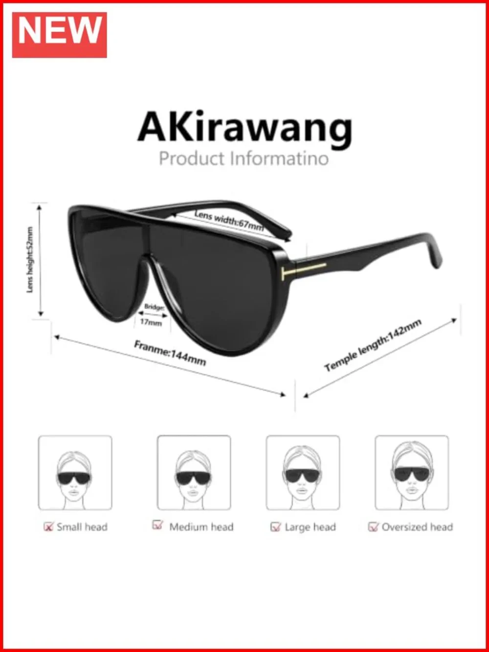 Oversized Retro Aviator Sunglasses UV400 Women Men